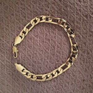 Unisex Chain Bracelet Link 20 CM Vintage Style Silver Plated Chain Link.